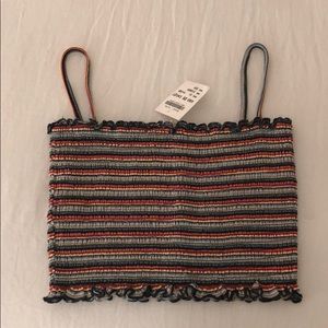 Brandy Melville Rainbow Crop Top